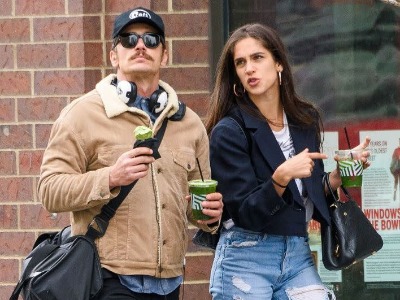 Izabel Pakzad and her boyfriend James Franco in a rare outing.